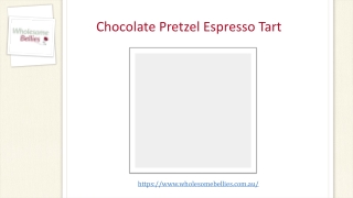 Chocolate Pretzel Espresso Tart