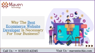 Why The Best Ecommerce Website Developer Is Necessary For Your Business?