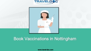 Book Vaccinations in Nottingham