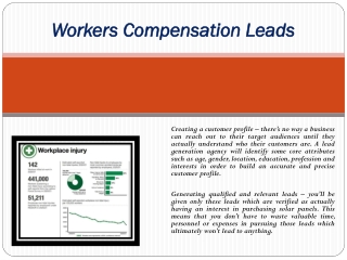 Workers Compensation Leads