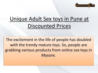 Sex Toys In Pune - Goldsextoy