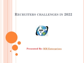 Recruiters challenges in 2022