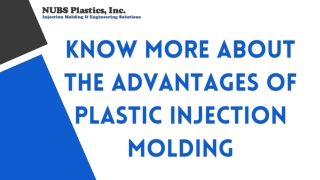 Know More About the Advantages of Plastic Injection Molding