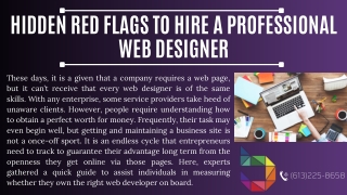 Hidden Red Flags To Hire A Professional Web Designer