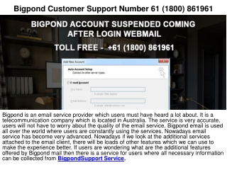 +61 (1800) 921251 Bigpond Helpline Phone Number