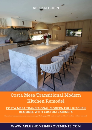 Costa Mesa Transitional Modern Kitchen Remodel