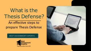 What is Thesis Defense? An effective steps to prepare Thesis Defense