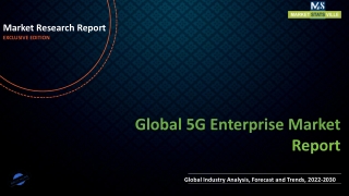 5G Enterprise Market is Expected to Gain Popularity Across the Globe by 2030