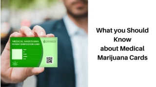 What You Should Know About Medical Marijuana Cards