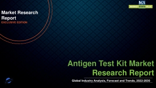 Antigen Test Kit Market Demand and Growth Analysis with Forecast up to 2030