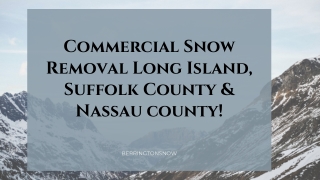 Commercial snow plowing Selden