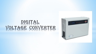 Best digital voltage converter for Appliances