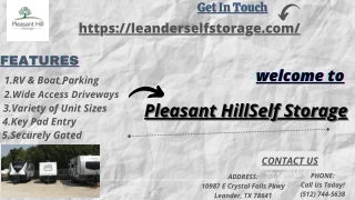 Best Leander Storage at Pleasant Hill Self Storage