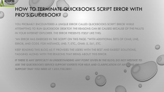 Effective methods to eliminate QuickBooks Script Error