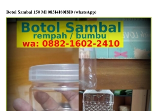 Botol Sambal 150 MlBotol Sambal 150 Ml Ô83I_4I8Ô_I8IÔ[WA]