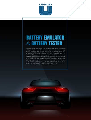 Battery Emulator and Battery Tester