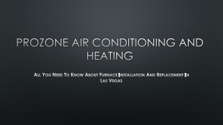 All You Need To Know About Furnace Installation And Replacement In Las Vegas