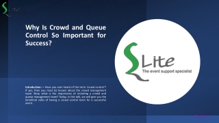Why Is Crowd and Queue Control So Important for Success?