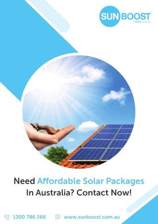 Need Affordable Solar Packages in Australia