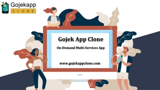 Gojek App Clone - On-Demand MultiServices App