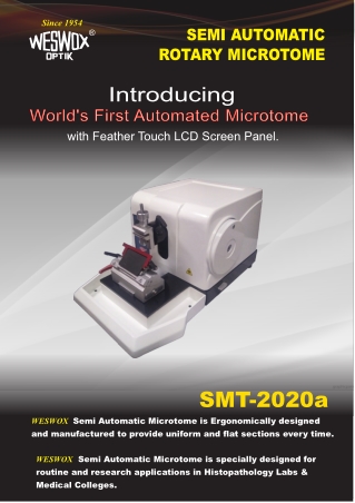 SEMI AUTOMATIC ROTARY MICROTOME 2 smt-2020a