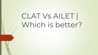 CLAT Vs AILET