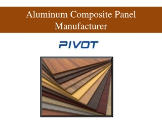 Aluminum Composite Panel Manufacturer