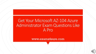 Microsoft Azure Administrator Exam Questions | AZ-104 Guidebook 2022