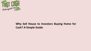 Why Sell House to Investors Buying Home for Cash A Simple Guide