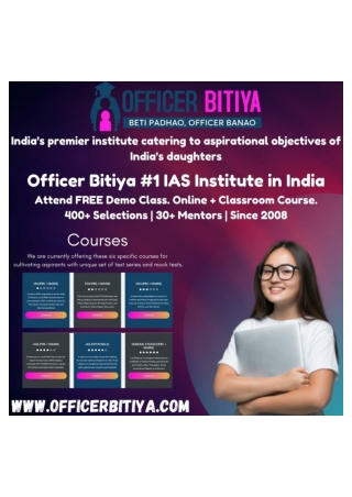 Officer Bitiya Top IAS Coaching In India
