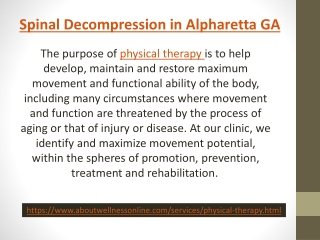 Spinal Decompression in Alpharetta GA