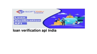 loan verification api inida