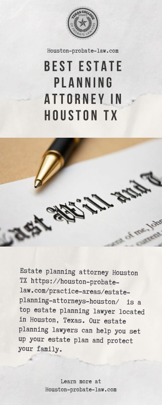 Best Estate Planning Attorney in Houston TX