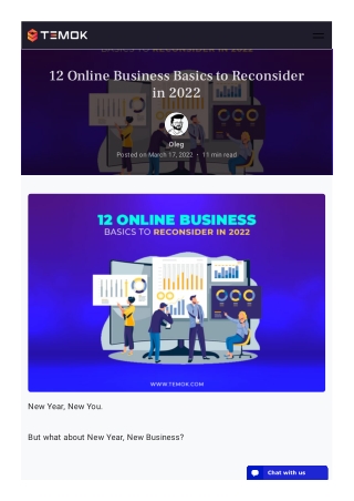 12 Online Business Basics to Reconsider in 2022