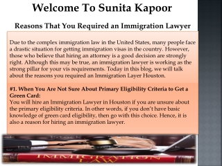 Reasons That You Required an Immigration Lawyer