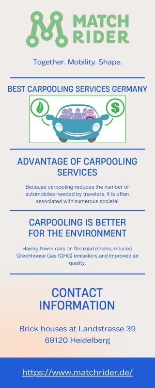 Affordable Prices Carpooling Services