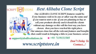 Readymade Alibaba Clone System - SCRIPTSTORE.IN