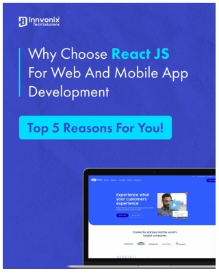 Why Choose React JS for Web And Mobile App Development - Top 5 Reasons For You