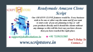 Readymade Amazon Clone System - SCRIPTSTORE.IN