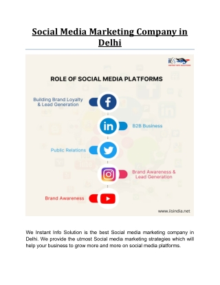 Social Media Marketing Company in Delhi