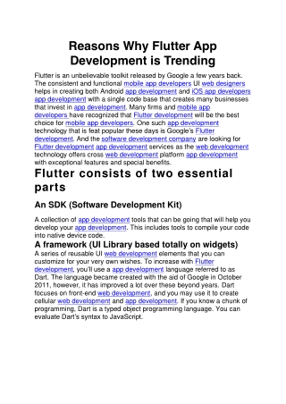 Reasons Why Flutter App Development is Trending (1)