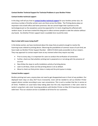 Contact Brother Technical Support for Technical Problems in your Brother Printer-converted