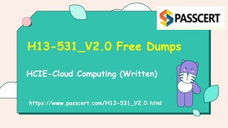 HCIE-Cloud Computing H13-531_V2.0 Dumps