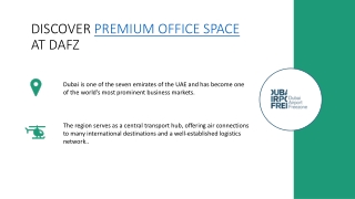DISCOVER PREMIUM OFFICE SPACE  AT DAFZ