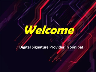 Digital Signature Provider in Sonipat