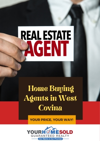 Home Buying Agents in West Covina | Experienced Agents| Your Home Sold Guarantee