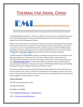 Thermal pad Jinan