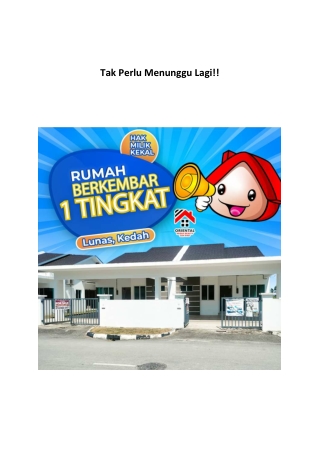 Tak Perlu Menunggu Lagi!!