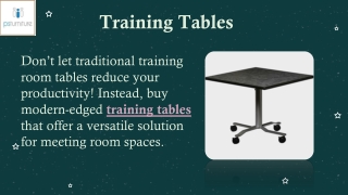 Training Tables