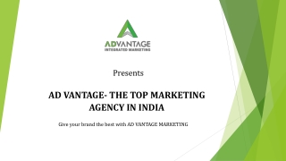 AD VANTAGE- THE TOP MARKETING AGENCY IN INDIA